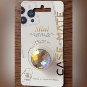Case-Mate Mini Detachable Phone Grip & Stand - Iridescent Crystal